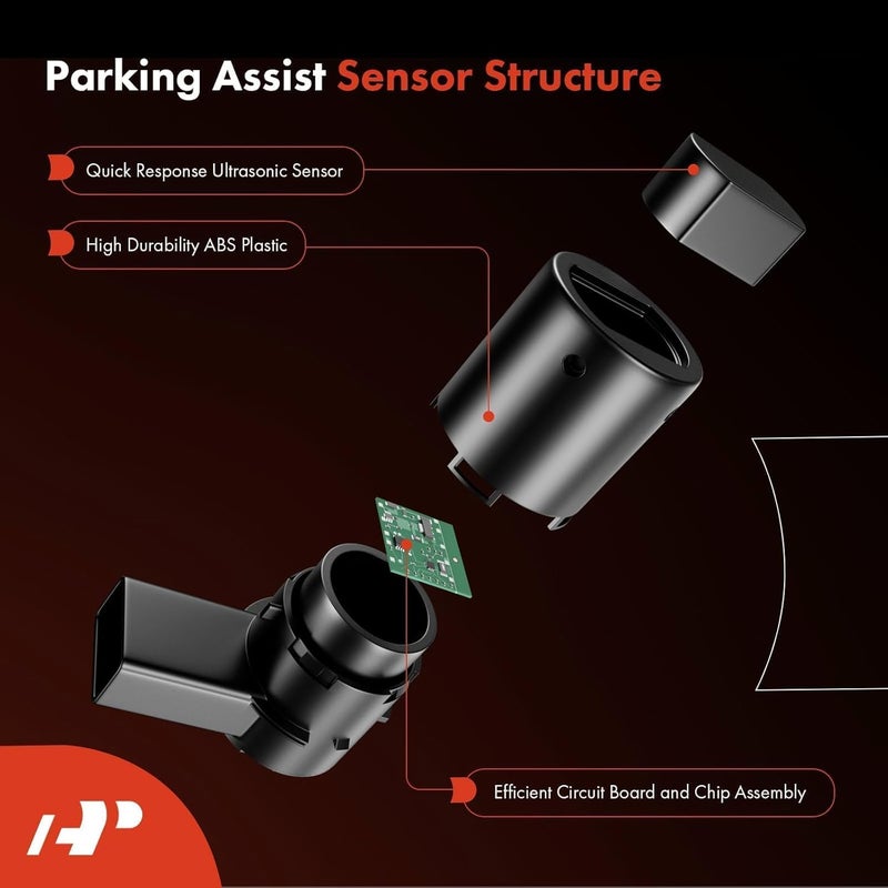 A-Premium Reverse Backup Parking Aid Assist Sensor Compatible with Select Toyota Models - RAV4 2014-2018, Tacoma 2015-2022, Tundra 2014-2021, Replace# 89341-0C010, 89341-0C020 - Image 4